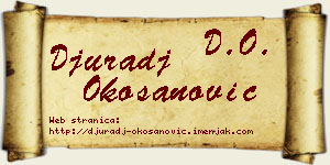 Đurađ Okošanović vizit kartica